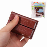 YunXin Squishy Çikolata 8cm Tatlı Yavaş Yükselen Ambalajlı Koleksiyon Hediye Dekoratif Oyuncak