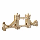 3D Jigsaw Лондонский Тауэрский мост Woodcraft Assembly Handicraft Home Decor DIY Модель Puzzle IQ Challenger