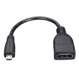 Micro HD D Type Male to HD A Type Female Adapter Connector Cable 