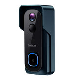 MECO ELE Video Doorbell Wireless 1080P Wireless Doorbell Camera with Free Chime WiFi Smart Doorbell Night Vision IP65 Waterproof 166 ° Wide Angle 2 Way Audio Doorbell