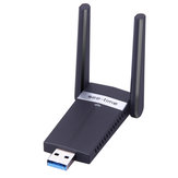 1200Mbps 2.4G/5.8GHz Wireless USB Dual Antennas Networking Adapter Card Wifi Receiver
