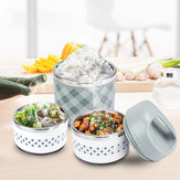 KC-BCH07 2 Layers Portable Insulation Lunch Box Stainless Steel Thermal Bento Food Container