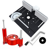 Präzisionsfräser-Aluminiumheber, Router-Tisch-Einsatz-Set, Holzfräser-Hebebasis für Arbeitstische DIY-Werkzeug