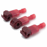 Excellway® TC01 50 قطعة من محولات وموصلات الأسلاك السريعة الحمراء والذكورة