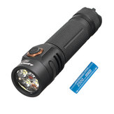 Astrolux® S42 18650 Version 4xNichia 219C/XP-G3 2023LM USB EDC LED-Taschenlampe + Astrolux® E1825 18650 18A Batterie