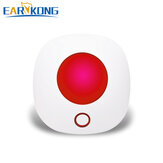 EARYKONG 433MHz Wireless Wifi Strobe Siren Sound and Light Siren Alarm 100dB for Alarm System