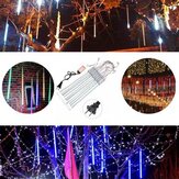 10Schläuche 30cm 300LED Meteor Dusche Regenlicht Weihnachten Weihnachtsbaum Dekor mit Treiber US Stecker