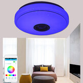 33CM 70W bluetooth-okos LED mennyezeti lámpa,zenei hangszóróval,távirányítóval és alkalmazásvezérléssel,RGBW színű lámpa AC180-265V