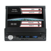 7 ιντσών 1 Din Car DAB   Player FM AM Radio MP5 1080P Οθόνη αφής Οπίσθια κάμερα Bluetooth Handsfree Autoradio 