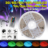 Waterproof USB 5050 RGB LED Strip Light Color Changing Tape Flexible Kitchen Lamp DC5V + 44Keys Remote Control