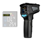 MESTEK IR01D -50 ~ 800 ° C Contactloze infrarood digitale thermometer Vochtigheidsmeter met Colorful VA-scherm 12 punten Temperatuurtestgebied Geeft temperatuur-vochtigheidsmeter aan Pyrometer