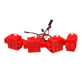 4Pcs KittenBot® Red Color Geekmotor de 360 ​​° con Alambre para Lego / Micro: bit Smart Robot Coche 