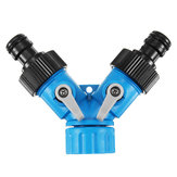 3/4 Inch Two Way Y Hose Pipe Garden Splitter Tap Connector Water Hose Pipe Connectors