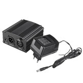 Alimentação Phantom 48V para Microfone Condensador BM 800 para Estúdio de Gravação Karaoke, Fornecimento de Equipamento de Adaptador de Áudio com Plugue UE/US, Alimentação de CC
