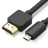 Ugreen HD127 Micro HDMI to HDMI Cable 4K Male-Male HDMI Adapter for Phone Tablet HDTV Camera PC 