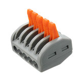 Excellway® ET25 5 Pins Federklemmenklemmblock 10 Stück Elektrische Kabeldrahtverbinder