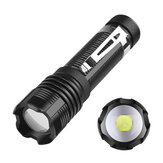 Linterna XANES 101 XHP50 Mini súper brillante con zoom telescópico y clip para bolígrafo, linterna LED portátil resistente al agua para trabajar, cazar y acampar