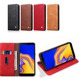 Bakeey Magnetic Flip Protective Case For Samsung Galaxy A7 2018/A9 2018 Wallet Card Slot Kickstand Cover