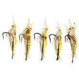 ZANLURE 10pcs 4cm قريدس صيد السمك بهلوان الطعام السمكي الطازج الناعم