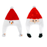 Унисекс забавная шапка Санта-Клауса с рождественскими новинками из мягкого плюша. Праздничное украшение