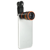 Siyah Üniversal 8X Zoom HD Optik Teleskop Lens Mobil Cep Telefonu için Kamera