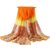 Женщины печать шифоновые шарфы шали повседневная На открытом воздухе Soft шарф