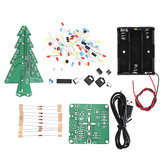 Geekcreit DIY Three Color Light Audio Voice Control Spectrum Christmas Tree Kit With Battery Box