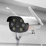 DIGOO DG-W30 1080P FHD Full Color Night Vision Double Light Bullet Smart WIFI IP Caméra Extérieur Étanche Soutien Stockage en nuage Google Security Monitor