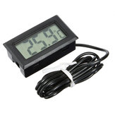5Pcs Mini LCD Digital Thermometer For Aquarium Fish Tank Refrigerator Temperature Measurement 79cm Probe -50°C to 110°C