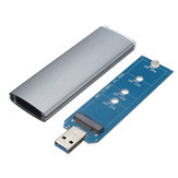 M.2 NGFF SSD SATA-zu-USB 3.0-Konverteradapter Externes Gehäuse Aufbewahrungsgehäuse