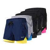 Pantalones cortos deportivos 2 en 1 para hombres ARSUXEO, secado rápido, transpirables, suaves, adecuados para fitness, yoga, ciclismo y gimnasio.