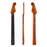 Electric Guitar Neck Replacement 22 Fret Rose Wood Fretboard Binding for ST Electric Guitars Parts Accessories