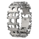 29 en 1 EDC Outil d\\\'Urgence de Tournevis Multifonctionnel en Forme de Bracelet Portable en Acier Inoxydable