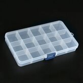 Boîte de rangement pour composants électroniques ajustables à 15 grilles, organisateur de perles et bijoux, boîte de rangement en plastique