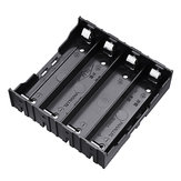 Caja de almacenamiento de plástico para baterías 18650 con 4 ranuras para 4 * 3,7V batería de litio 18650 con 8Pin