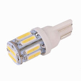 T10 W5W 10SMD Luce laterale per auto LED Bianco Indicatori di direzione bianchi Lampadina freno porta
