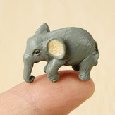 Mini adorno de elefante Tiny Q 2.8CM para artículos de decoración