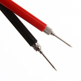 YT163 2Pcs L120mm Ressort Test Probe Conseils Insulated Test Hook Wire Connecteur pour Multimètre