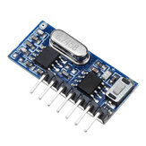 Módulo decodificador Geekcreit® RX480E-4 RF sem fio de 433MHz com aprendizado de código e saída de 4 canais