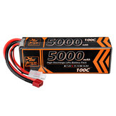 Batería de Lipo ZOP Power 11.1V 5000mAh 100C 3S T Plug para coche RC