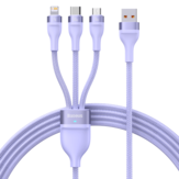 Baseus 3-w-1 USB-C/Micro USB/Apple Port Cable Szybkie ładowanie Przewód transmisji danych Linia o długości 1.2m Dla iPhone 13 Pro Max Dla Samsung Galaxy S22 Dla Xiaomi 12