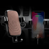 Supporto per telefono da auto con caricabatterie wireless Qi, blocco automatico a gravità e antiscivolo per griglia di ventilazione per Samsung iPhone X