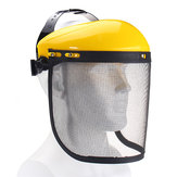 Cappello per caschi di sicurezza per visiere in maglia metallica in acciaio inox per la protezione a pieno fronte della spazzola a catena Maschera 