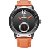 SKONE 5015 Men Women Quartz Watches Water Resistant Leather Business Leisure Wrist Watch