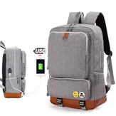 Σακίδιο φόρτισης USB Σακίδια φόρτισης Ανδρική γυναίκα Τσάντα ώμου Φορητή τσάντα Casual Travel Backpack College τσάντα για φορητό υπολογιστή 15 ιντσών