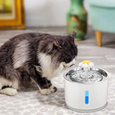 Автоматический фонтан для питья кошек 1,5 Вт 100 ~ 240 В с светодиодным безшумным диспенсером воды ЕС / США вилка предметы для домашних животных