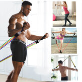 14 faixas de resistência TPE Puxar a corda Equipamento de fitness portátil para treinar braços, cintura, pernas e peito