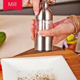 Stainless Steel Handheld Faucet Pepper Salt Mill Grinder Spice Mill Muller Cooking Tool