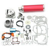 100cc 50mm Chinese Scooter Big Bore Exhaust Performance Kit Power Pack GY6 50cc
