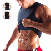 Schweiß-Sauna-Body-Shaper-Herrenweste aus Neopren-Trainer-Thermogürtel-Trainingsanzug Schwarz